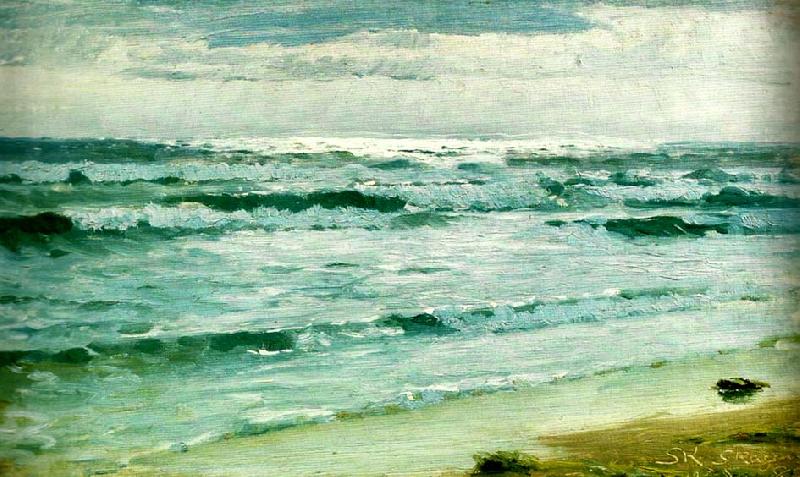 Peter Severin Kroyer marin skagen oil painting image